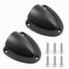 lygchii 2 Pcs Nylon 2-1/2" Marine Wire Cable Vent Cover, Clamshell Vent for Boat, Smooth Edge, Clamshell Vent with Mounting Screws view 1