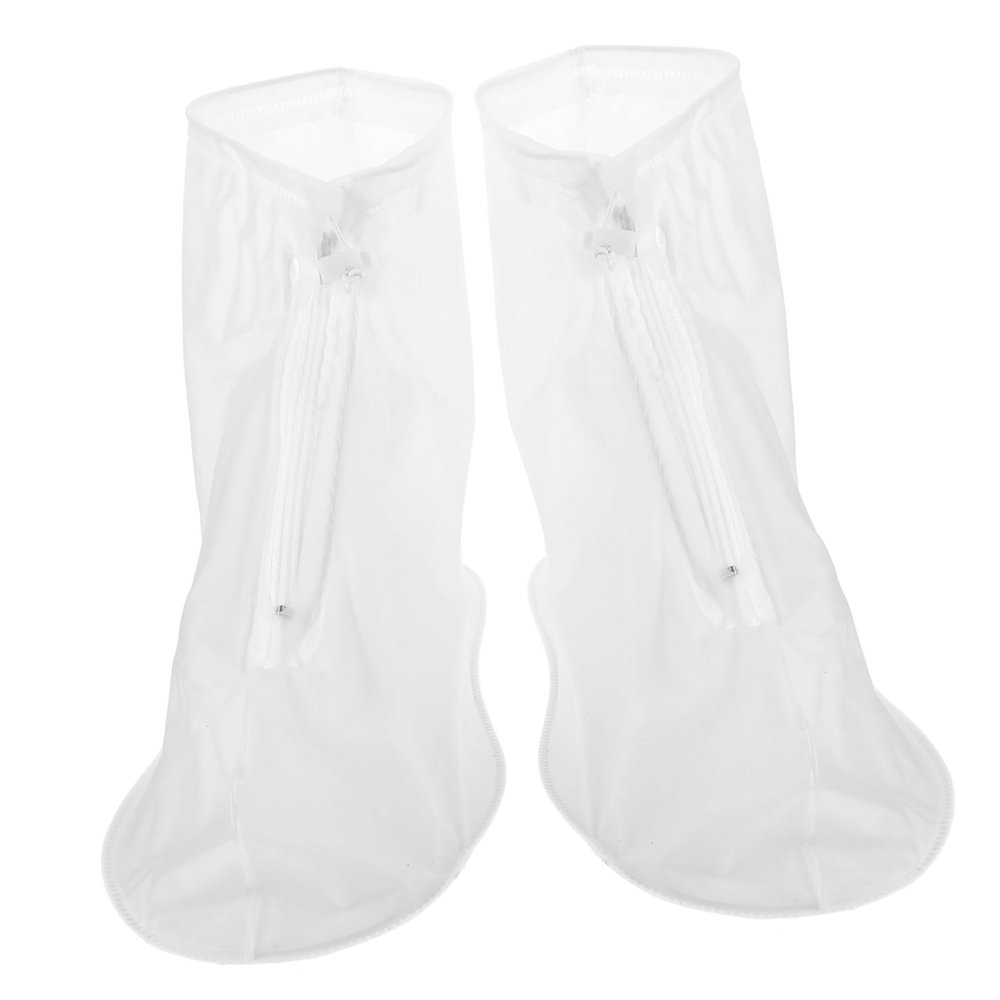 Happyyami High-top Reusable Waterproof Shoe Covers for Rain Rainproof Overshoes for Cycling Camping Fishing Non-Slip Size l
