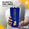 Campus Colors Collegiate Stainless Steel Travel Tumbler for Alumni - 18 oz - Double Walled Insulated Drinkware (Pitt Panthers - Royal) view 2