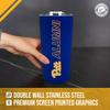 Campus Colors Collegiate Stainless Steel Travel Tumbler for Alumni - 18 oz - Double Walled Insulated Drinkware (Pitt Panthers - Royal) view 4