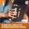 Campus Colors NCAA Stainless Steel Travel Tumbler for Mom - 18 oz - Double Walled Insulated Drinkware (Tennessee Volunteers - Black) view 4