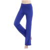 NATHGAM Wide Leg Yoga Pants for Women High Waist Stretchy Flare Leggings Soft Yoga Pants Ladies Gym Workout Sweatpant Legging Blue view 4