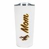 Campus Colors NCAA Stainless Steel Travel Tumbler for Mom - 18 oz - Double Walled Insulated Drinkware (Wyoming Cowboys - White) view 1