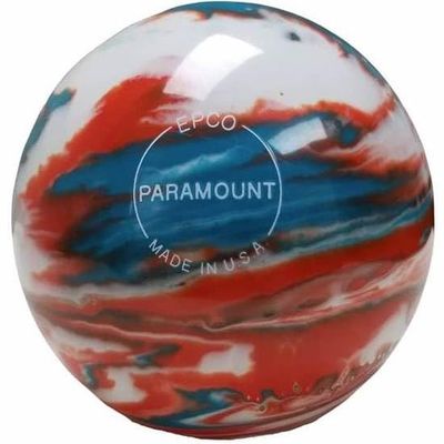 BuyBocceBalls - EPCO Duckpin Bowling Balls - - (4 3/4 inch- 3lbs. 8 oz.) Single - Marbleized - Turquoise, Orange & White - Made in USA