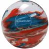 BuyBocceBalls - EPCO Duckpin Bowling Balls - - (4 3/4 inch- 3lbs. 8 oz.) Single - Marbleized - Turquoise, Orange & White - Made in USA view 1