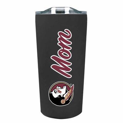 Campus Colors NCAA Stainless Steel Travel Tumbler for Mom - 18 oz - Double Walled Insulated Drinkware (Florida State Seminoles - Black)