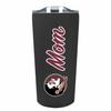Campus Colors NCAA Stainless Steel Travel Tumbler for Mom - 18 oz - Double Walled Insulated Drinkware (Florida State Seminoles - Black) view 1