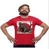 XX-Large Red Mens Catzilla Funny Cat Lovers Japan T-Shirt view 1