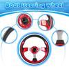 RASTP 12.6 Inch Boat Steering Wheel with 3/4 Axle Marine Steering Wheel Adapter for Most Marine boats,Vessels,Yachts,Pontoons Boat, Red view 3