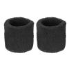M METERXITY 2 Pack Wrist Brace - Elastic Air-Permeable Cotton Terry Cloth Sweatband, Apply to Tennis/Basketball/Running (8x5cm, Black) view 1