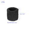 M METERXITY 2 Pack Wrist Brace - Elastic Air-Permeable Cotton Terry Cloth Sweatband, Apply to Tennis/Basketball/Running (8x5cm, Black) view 4