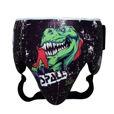 SPALL PRO US Groin Protector for Boxing, Muay Thai, Kick Boxing & MMA, Groin Guard, Boxing Abdominal and Groin Protector - Fighting Sports Pro Protective Cups - Dino-Black