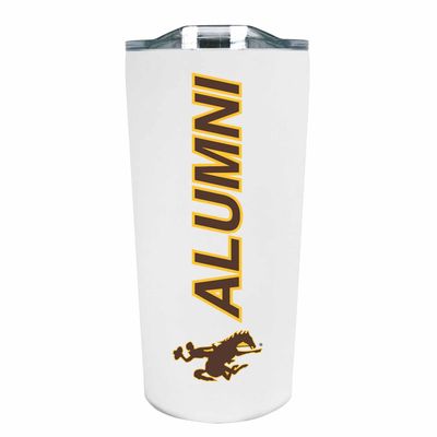 Campus Colors Collegiate Stainless Steel Travel Tumbler for Alumni - 18 oz - Double Walled Insulated Drinkware (Wyoming Cowboys - White)