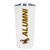 Campus Colors Collegiate Stainless Steel Travel Tumbler for Alumni - 18 oz - Double Walled Insulated Drinkware (Wyoming Cowboys - White) view 1