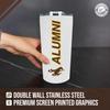 Campus Colors Collegiate Stainless Steel Travel Tumbler for Alumni - 18 oz - Double Walled Insulated Drinkware (Wyoming Cowboys - White) view 4