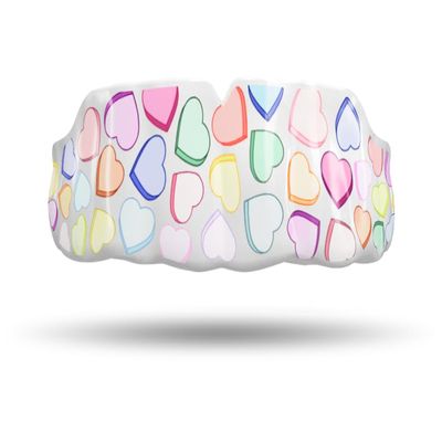 Impact Custom Professional MMA/Boxing/Muay Thai Mouthguard, Design Series (Heart Confetti)