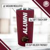 Campus Colors Collegiate Stainless Steel Travel Tumbler for Alumni - 18 oz - Double Walled Insulated Drinkware (Montana Grizzlies - Maroon) view 3
