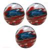 BuyBocceBalls - EPCO Duckpin Bowling Balls - - (4 7/8 inch- 3lbs. 12 oz.) Pack of 3 - Marbleized - Turquoise, Orange & White - Made in USA view 2
