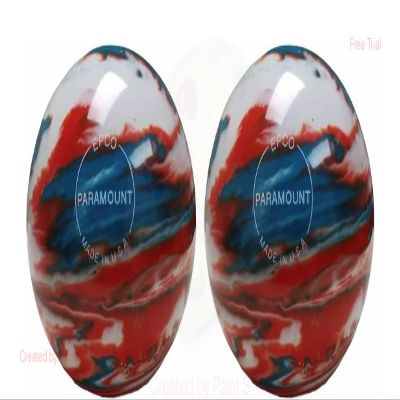 BuyBocceBalls - EPCO Duckpin Bowling Balls - - (4 7/8 inch- 3lbs. 12 oz.) Pack of 2 - Marbleized - Turquoise, Orange & White - Made in USA