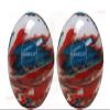 BuyBocceBalls - EPCO Duckpin Bowling Balls - - (4 7/8 inch- 3lbs. 12 oz.) Pack of 2 - Marbleized - Turquoise, Orange & White - Made in USA view 1