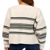 UNIONBAY Women's Julianne Stripe Varsity Cardigan Sweater, Basil view 2