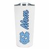 Campus Colors NCAA Stainless Steel Travel Tumbler for Mom - 18 oz - Double Walled Insulated Drinkware (North Carolina Tar Heels - White) view 1
