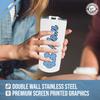 Campus Colors NCAA Stainless Steel Travel Tumbler for Mom - 18 oz - Double Walled Insulated Drinkware (North Carolina Tar Heels - White) view 4