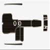 2004-2011 Mastercraft X-Star Cockpit bow1/4 6mm eva Foam Faux Teak Deck Surfing Boat Fishing Boat Motorcycle Hurts crapet Non-Slip mat Marine Floor (Black Over Brown) view 1