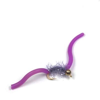 Fishing Lures - 10PCS San Juan Worm Brass Bead Head Squirmy Wormy Fly Trout Fly Fishing Lures - Nymphs #10