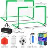 VAVOSPORT Soccer Goal, 2 of 6'x4' Kids Soccer Goals for Backyard Set, Portable Pop Up Soccer Net, Practice Soccer Training Equipment with Ball, Cones for Toddler,Youth Sports Outdoor Games Yard Play view 2
