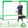 VAVOSPORT Soccer Goal, 2 of 6'x4' Kids Soccer Goals for Backyard Set, Portable Pop Up Soccer Net, Practice Soccer Training Equipment with Ball, Cones for Toddler,Youth Sports Outdoor Games Yard Play view 4