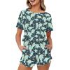 Jndtueit Manatee Pajamas for Women, Cartoon Starfish Sleepwear Pullover Top, Green Sea Animal 2 Piece Soft Tracksuit Sweatpants Jogging suit view 1