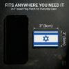 Bluyellow 2-Pack Israel Flag Patch Embroidered Hook & Loop Military Morale Tactical Israeli Flag Patches for Backpacks Tactical Vest Military Helmet Dog Vest Jacket Uniform Hat 2x3 Inches view 2