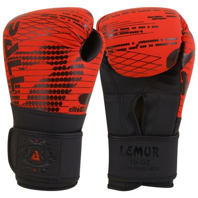 Spall Pro US Boxing Gloves for Kids, Men & Women - Pro Training Sparring Punching Gloves - Muay Thai MMA, Kickboxing Heavy Bag Workout Leather Boxing Gloves Red-12 OZ