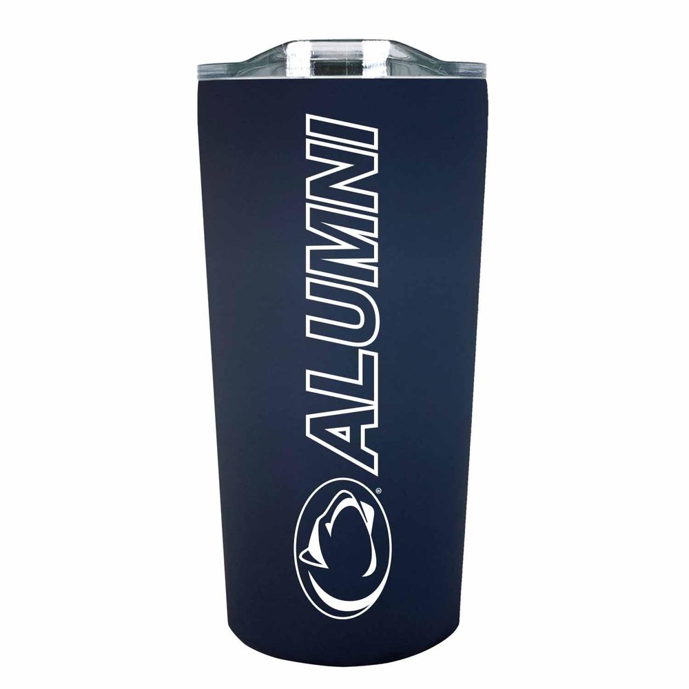 Campus Colors Collegiate Stainless Steel Travel Tumbler for Alumni - 18 oz - Double Walled Insulated Drinkware (Penn State Nittany Lions - Navy)