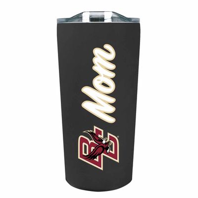 Campus Colors NCAA Stainless Steel Travel Tumbler for Mom - 18 oz - Double Walled Insulated Drinkware (Boston College Eagles - Black)