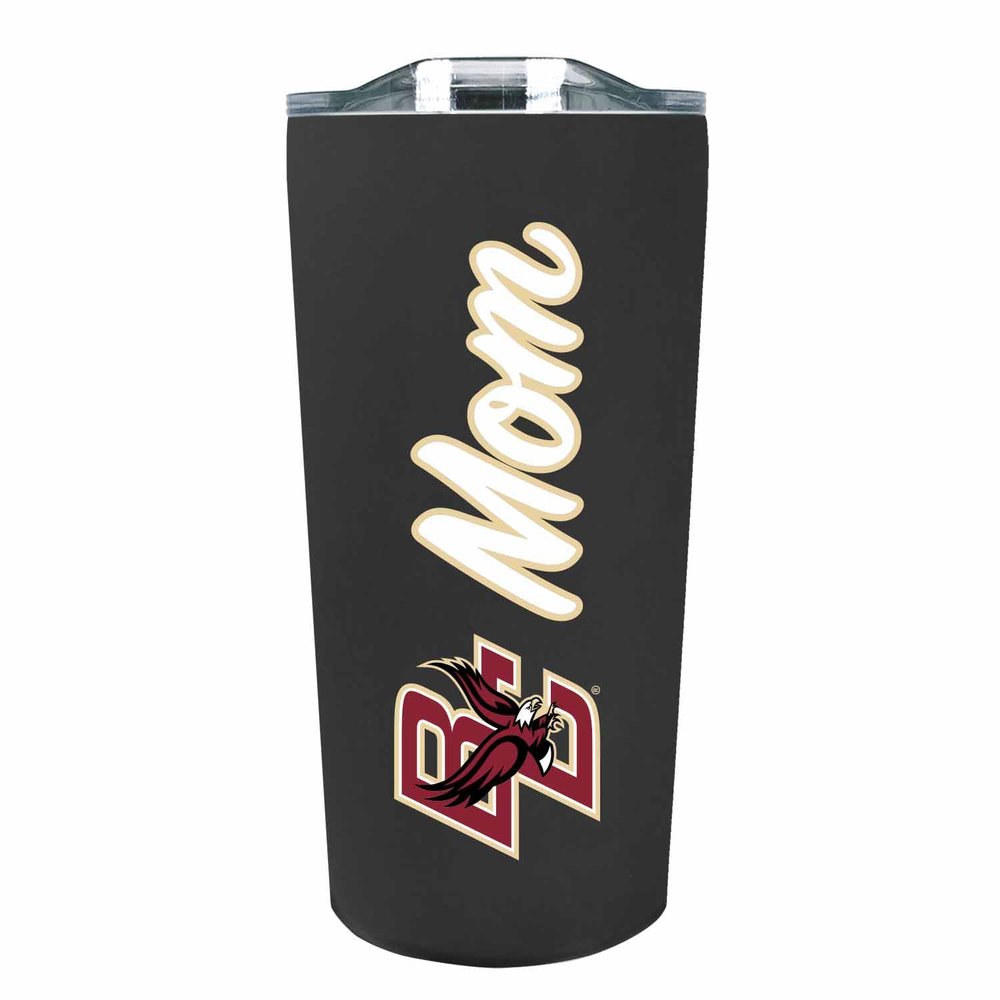Campus Colors NCAA Stainless Steel Travel Tumbler for Mom - 18 oz - Double Walled Insulated Drinkware (Boston College Eagles - Black)