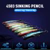 KINGDOM #M08 Long Casting Pencil Fishing Lure 40mm/4g Slow Sinking Water Fishing Plugs Slender Streamlined Full Swimming Layer Oscillating Sinking Pencil Bait view 2