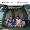 EighteenTek Screen House Gazebo, 2-4 Person Pop Up Screen Tent, Instant Screen Room with Carry Bag, Outdoor Mosquito Tent Pop-Up, Sun Shade Shelter for Patio, Garden, Backyard, Deck 7 x 4 x 6.5 FT view 2