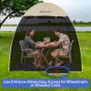 EighteenTek Screen House Gazebo, 2-4 Person Pop Up Screen Tent, Instant Screen Room with Carry Bag, Outdoor Mosquito Tent Pop-Up, Sun Shade Shelter for Patio, Garden, Backyard, Deck 7 x 4 x 6.5 FT view 3