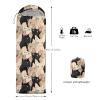 Axolotl Kawaii Cats Hiking Sleeping Bag for Kids Boys GirlsLightweight Warm Cold Weather Hike More Worry Less Sleeping Bag for Traveling,Waterproof Portable Sleeping Bag for Camping Outdoor Indoor view 3