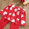Summer Little Kid Bodysuits 1 to 6 Years Toddler Children Winter Autumn Unisex Long Sleeve Holiday (Red, 1-2 Years) view 4