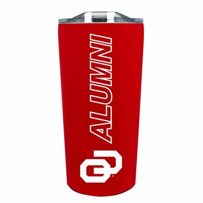 Campus Colors Collegiate Stainless Steel Travel Tumbler for Alumni - 18 oz - Double Walled Insulated Drinkware (Oklahoma Sooners - Crimson)