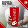 Campus Colors Collegiate Stainless Steel Travel Tumbler for Alumni - 18 oz - Double Walled Insulated Drinkware (Oklahoma Sooners - Crimson) view 2