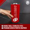 Campus Colors Collegiate Stainless Steel Travel Tumbler for Alumni - 18 oz - Double Walled Insulated Drinkware (Oklahoma Sooners - Crimson) view 4