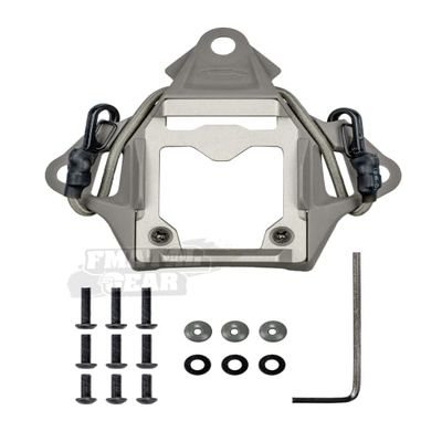 FMATAL GEAR Tactical Helmet NVG Mount with Modular Bungee Shroud, Compatible with Airsoft, Paintball, and Sports Cameras (FG)
