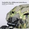 FMATAL GEAR Tactical Helmet NVG Mount with Modular Bungee Shroud, Compatible with Airsoft, Paintball, and Sports Cameras (FG) view 3