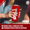 Campus Colors NCAA Stainless Steel Travel Tumbler for Mom - 18 oz - Double Walled Insulated Drinkware (Wisconsin Badgers - Red) view 4