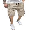 Dokotoo Men Mens Hiking Pants Linen Casual Relaxed Fit Stretch 7 inch Jean Drawstring Denim Knee Length Beach Hiking Cargo Shorts Light Brown 38 view 1