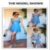 Aleumdr Women's One Piece Swimsuit Ruffle Cutout Bathing Suits Slimming V Neck Tummy Control Wrap Swimwear Blue Stripe Medium view 4